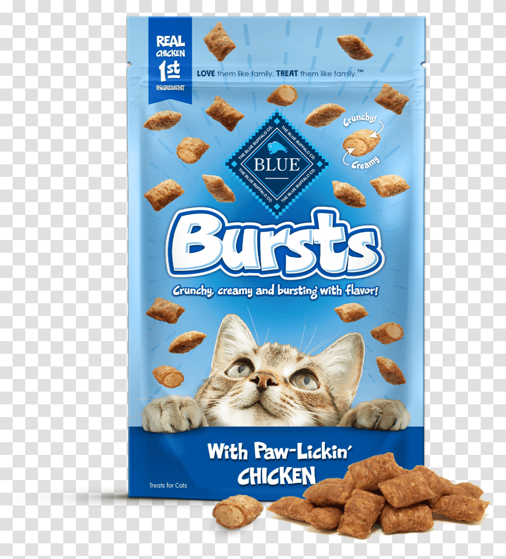 Blue Bursts Paw Lickin Chicken Cat Treats Cat Treats Cat Treat, Disk, Dvd, Food, Animal Transparent Png