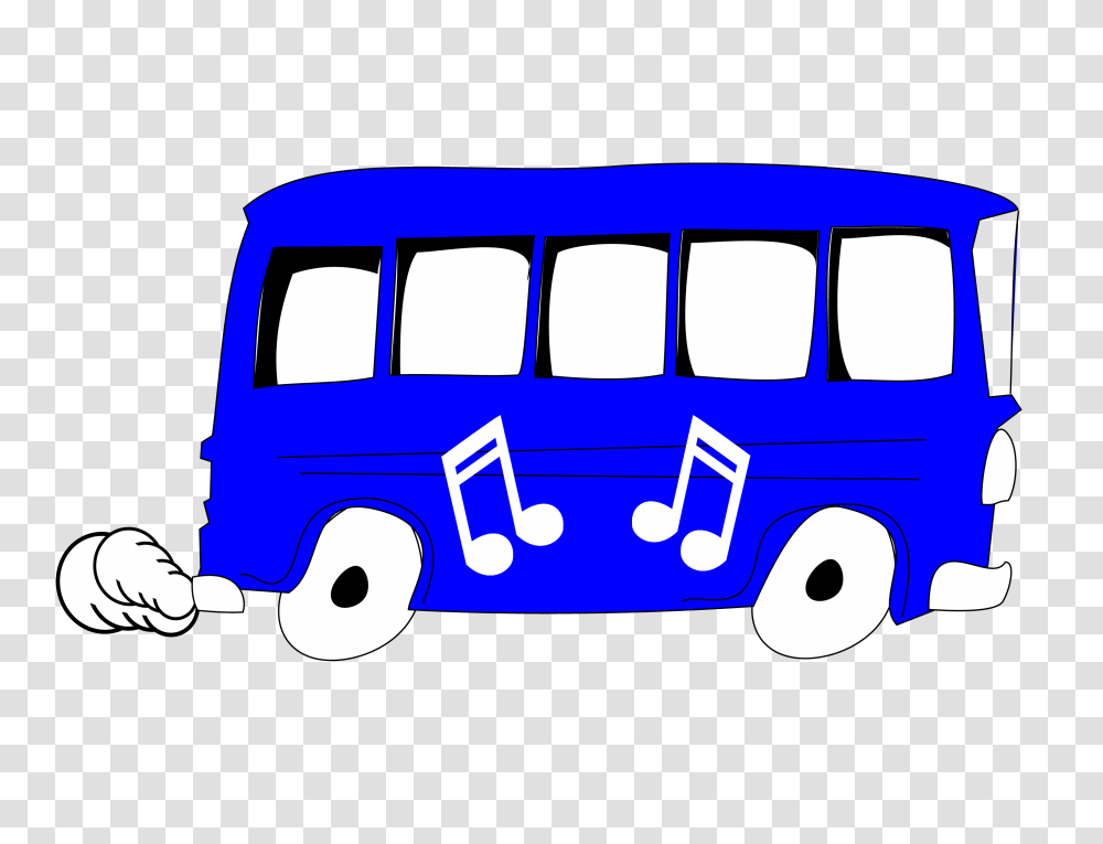 Blue Bus, Minibus, Van, Vehicle, Transportation Transparent Png