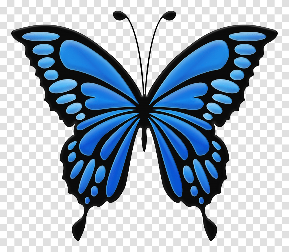 Blue Butterfly Clip Art Transparent Png