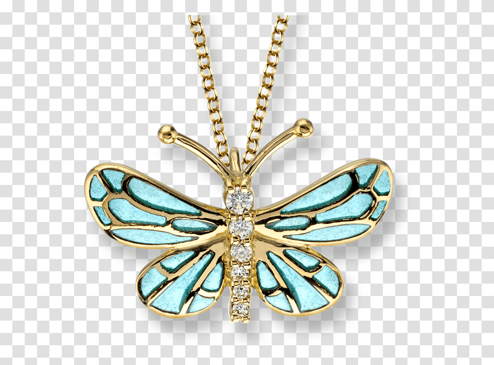 Blue Butterfly Necklace No Background, Accessories, Accessory, Jewelry, Brooch Transparent Png