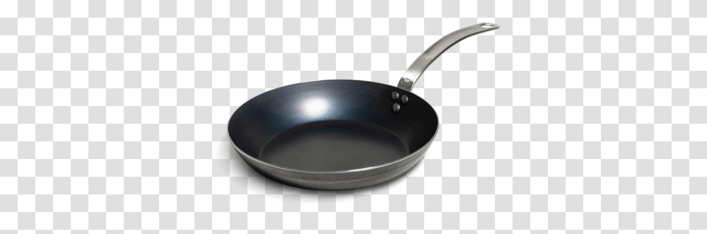 Blue Carbon Steel Frying Pan Skillet Pan, Wok Transparent Png