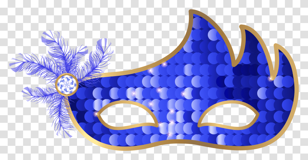 Blue Carnival Mask Clip Art Image Rio Carnival Mask, Water, Outdoors, Nature, Pool Transparent Png