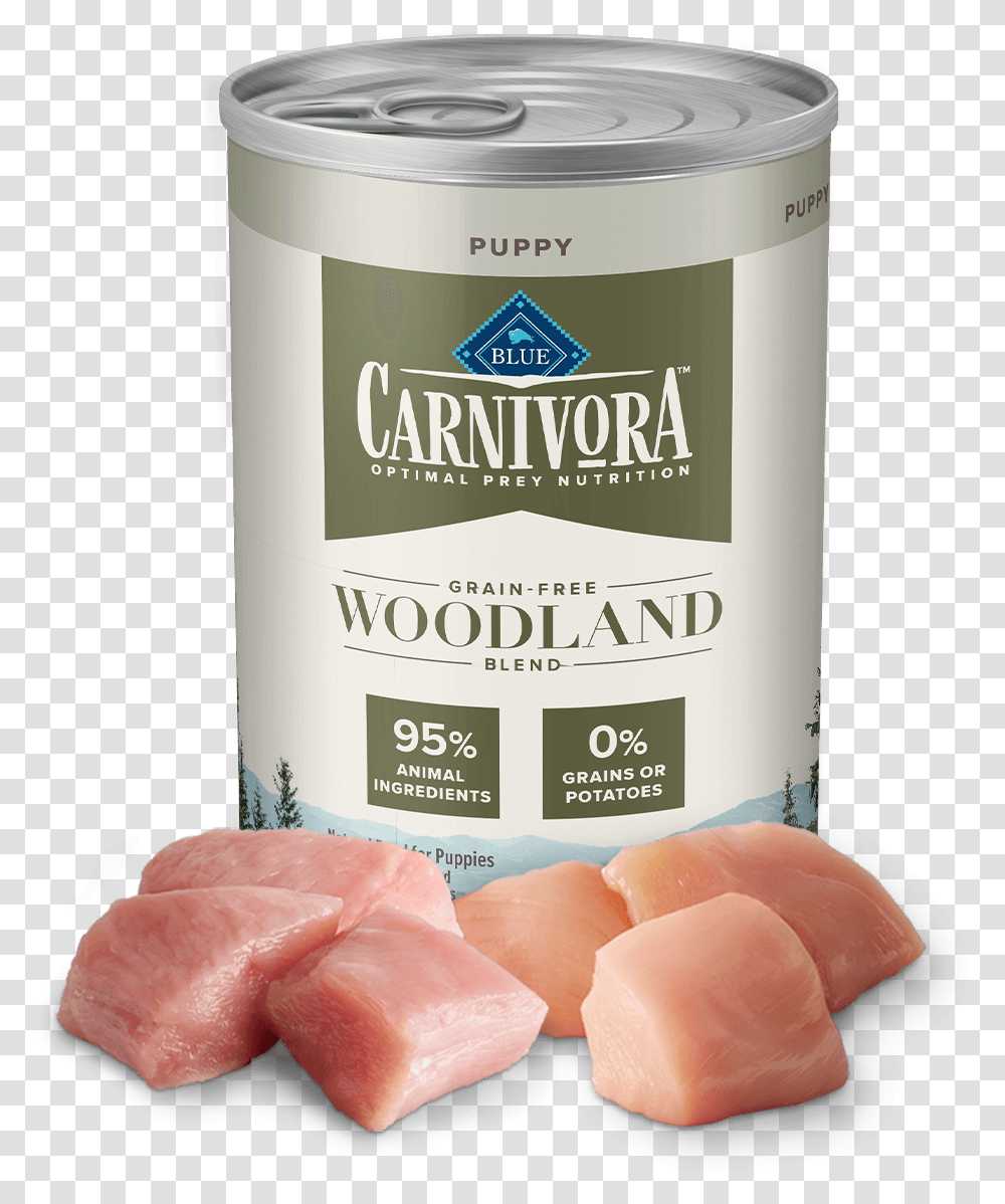 Blue Carnivora Puppy Protein Rich Woodland Blend Recipe Grain Free, Plant, Tin, Food, Ketchup Transparent Png