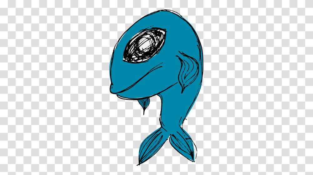 Blue Cartoon Fish Vector Illustration Clip Art, Animal, Mammal, Bird, Alien Transparent Png