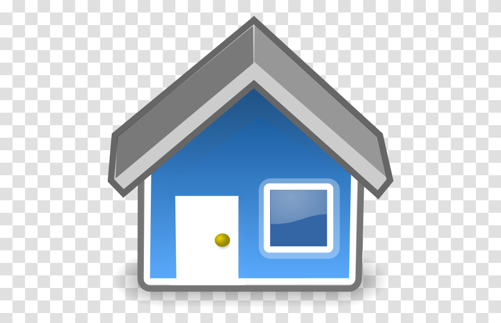 Blue Cartoon House, Mailbox, Letterbox, Housing, Building Transparent Png