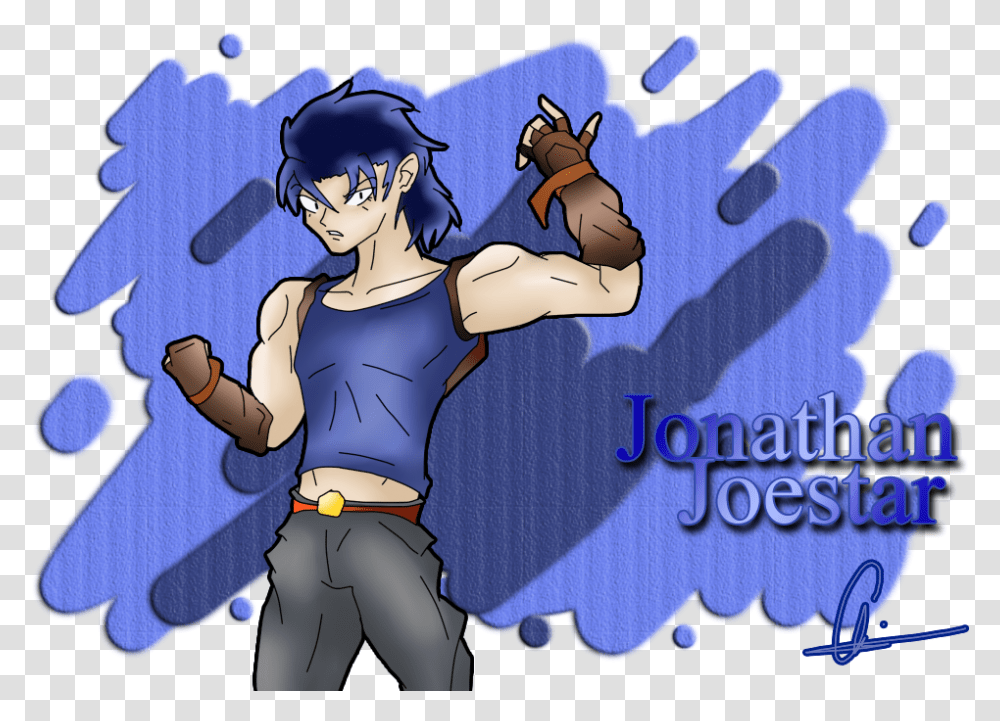 Blue Cartoon Vertebrate Fictional Character Purple Jonathan Joestar Jojo Memes, Hand, Book, Comics, Person Transparent Png