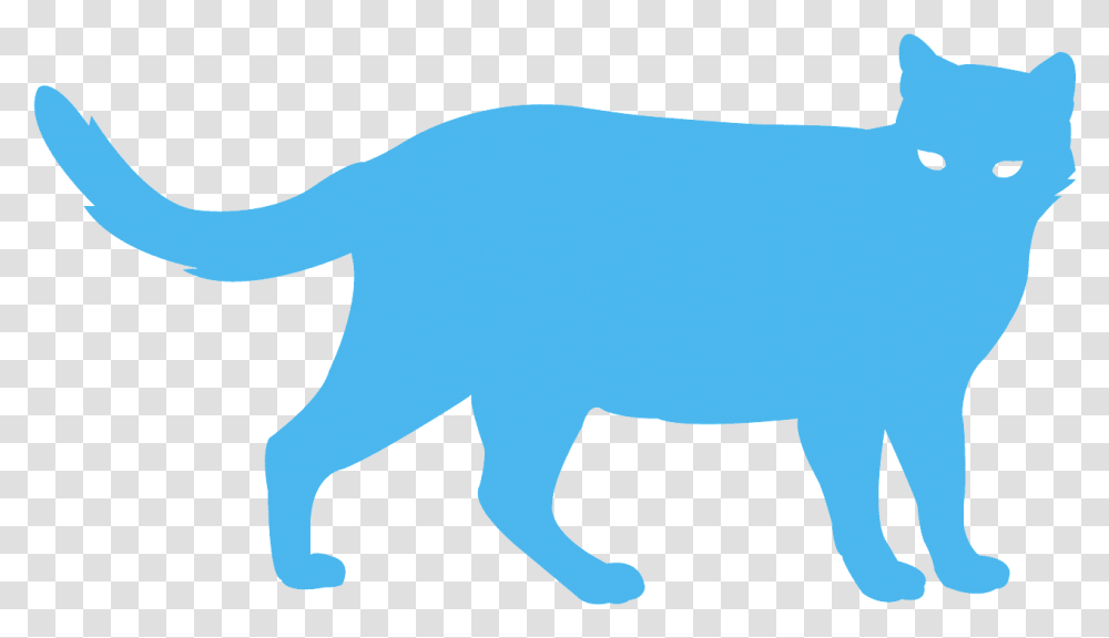 Blue Cat Silhouette, Mammal, Animal, Wildlife, Elephant Transparent Png