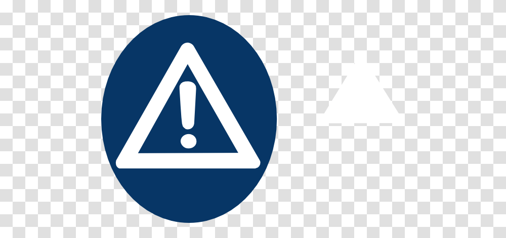 Blue Caution Sign Clip Art, Logo, Trademark, Road Sign Transparent Png
