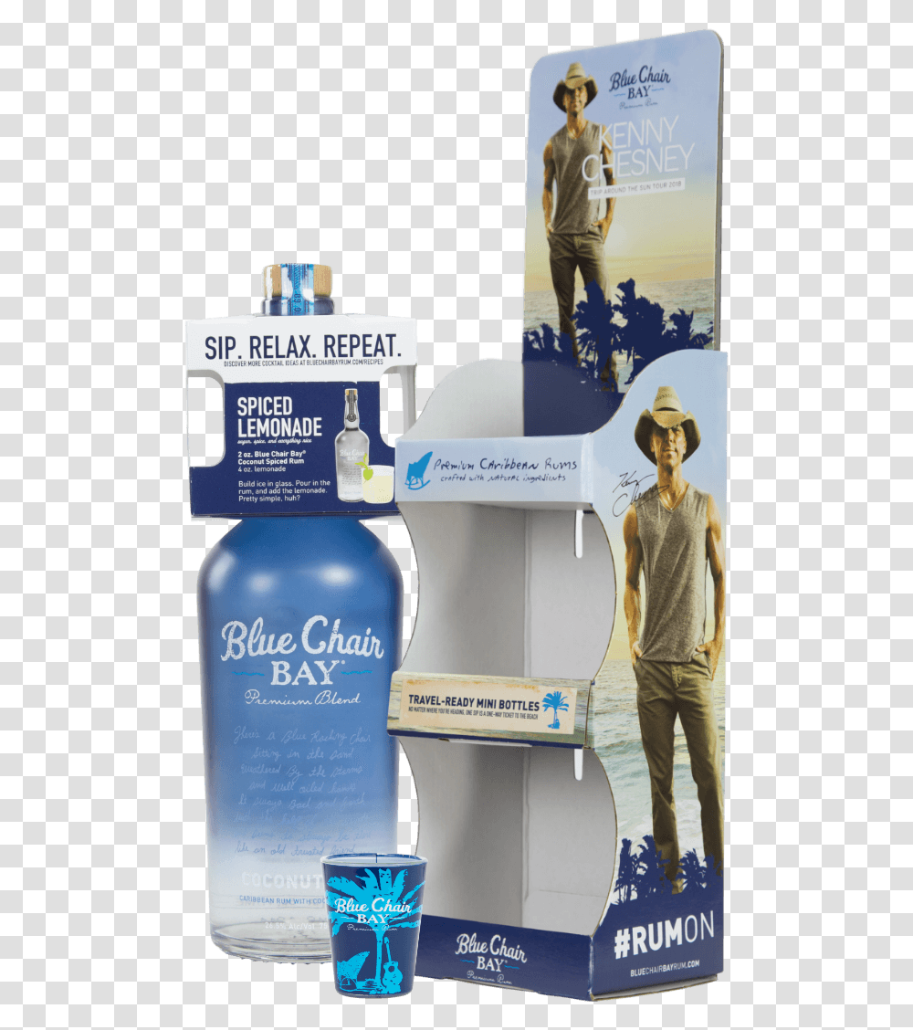 Blue Chair Bay Display, Person, Human, Cosmetics, Bottle Transparent Png