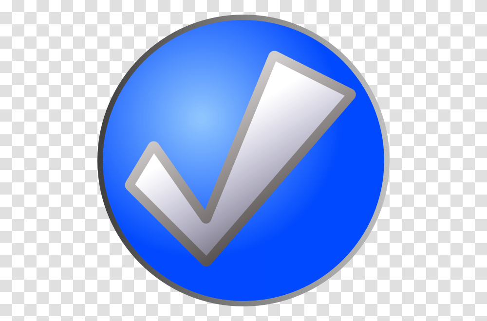 Blue Check Button Svg Clip Arts Blue Check Button, Triangle, Disk, Logo Transparent Png