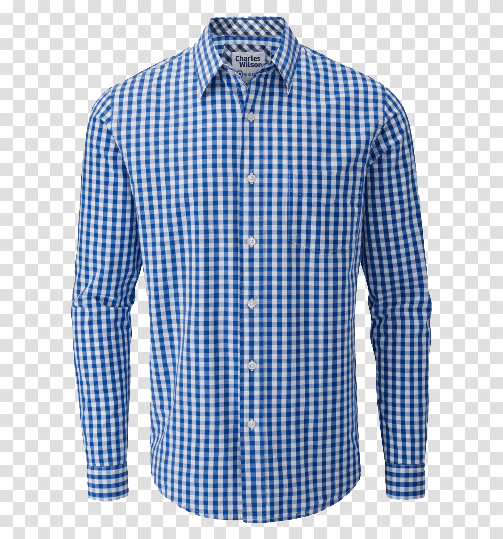 Blue Check Shirts Free Download Button, Apparel, Dress Shirt, Sleeve Transparent Png