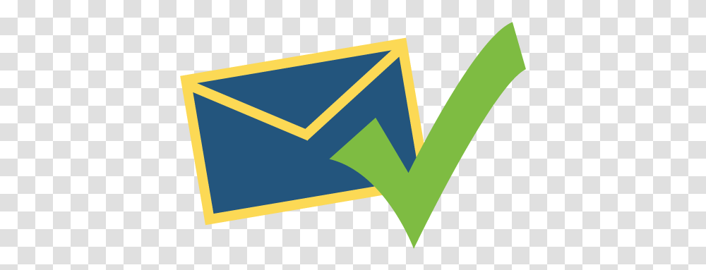 Blue Checkmark, Envelope, Mail Transparent Png