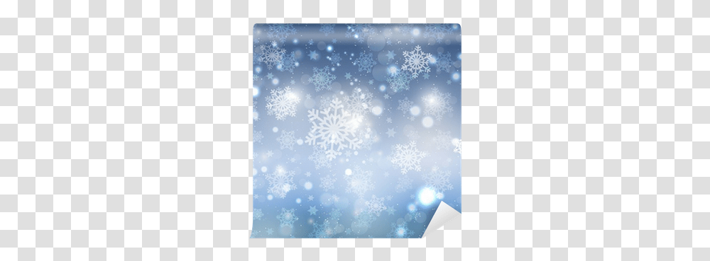 Blue Christmas Snowflake Background Wall Mural • Pixers We Live To Change Greeting Card, Pattern Transparent Png