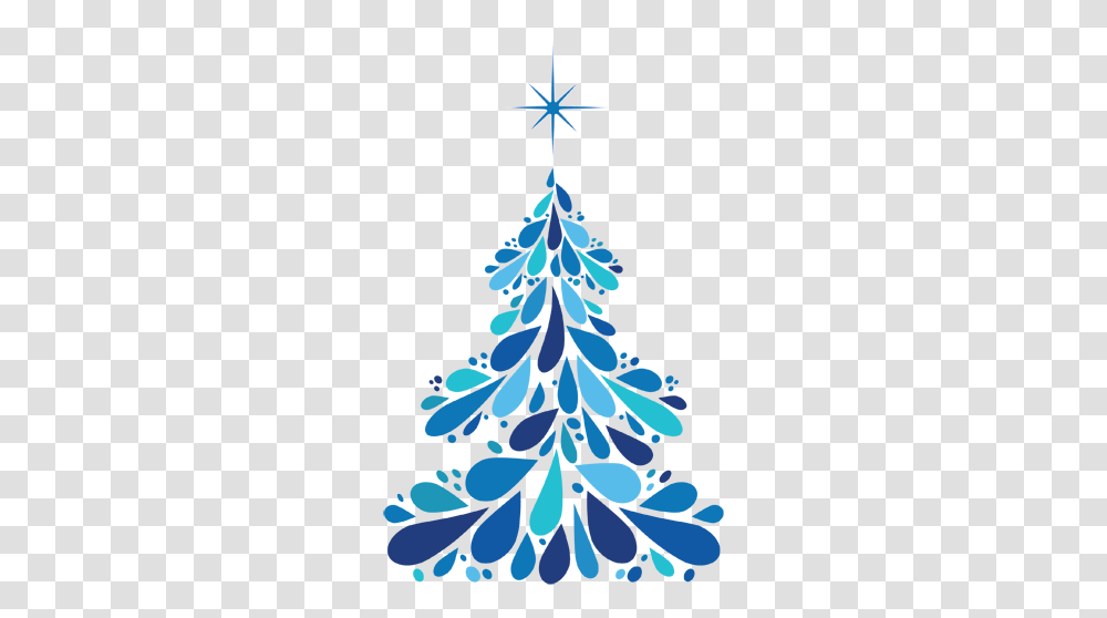 Blue Christmas Tree Christmas Vector, Plant, Cross, Symbol, Ornament Transparent Png