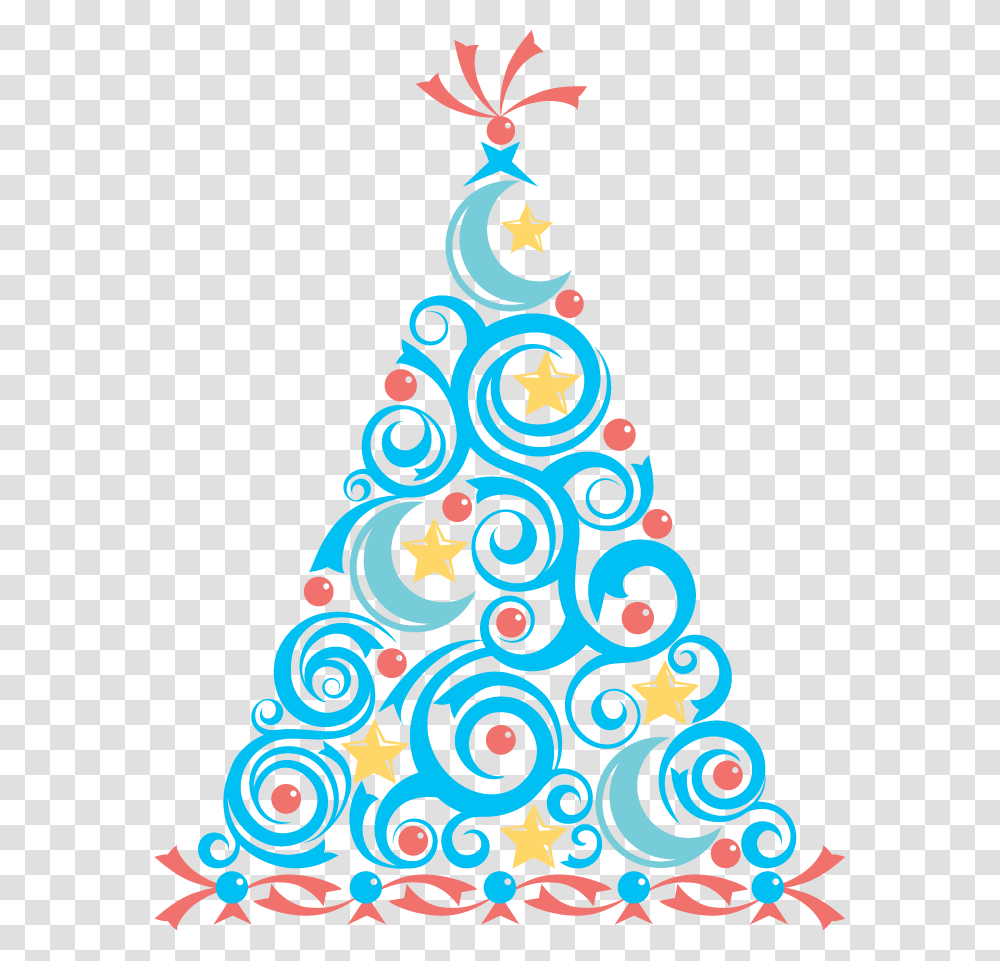 Blue Christmas Tree Clip Art Clip Art, Plant, Ornament, Pattern Transparent Png