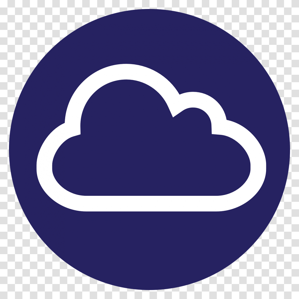 Blue Circle Cloud Icon Internet Clip Seattle Art Museum, Logo, Symbol, Trademark, Label Transparent Png