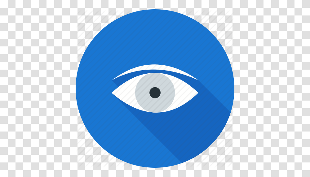 Blue Circle Eye Eyeball Eyes See Vision Icon, Sphere, Balloon Transparent Png