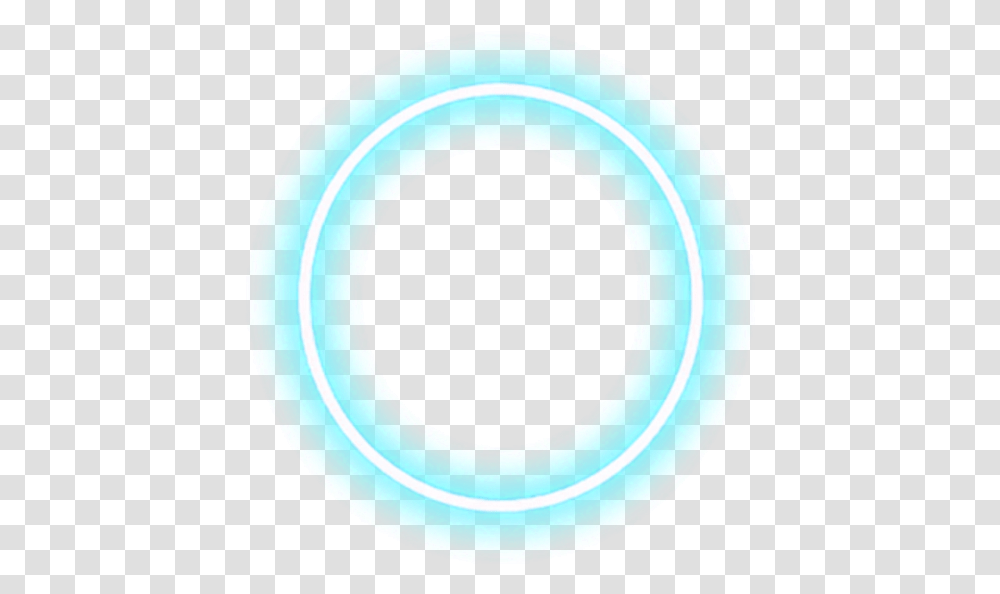 Blue Circle Neon Circle, Light, Tape, Rug, Frisbee Transparent Png