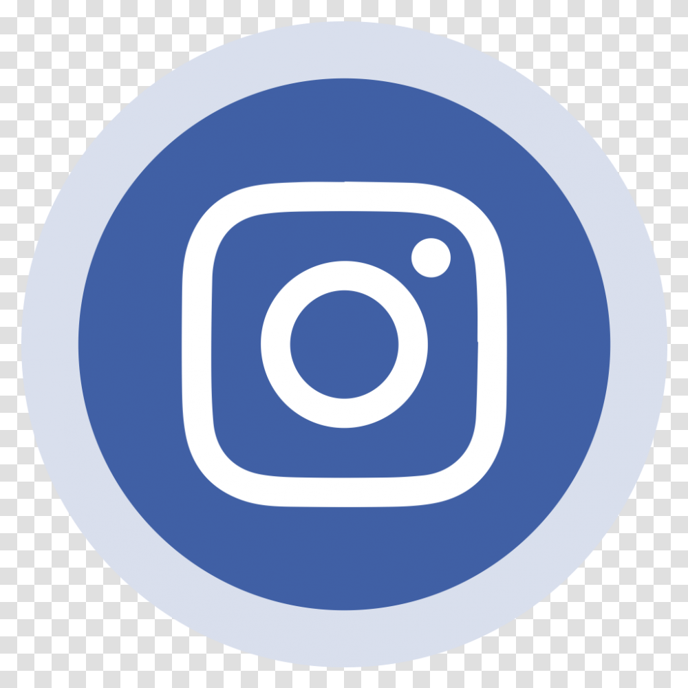 Blue Circled Instagram Logo Image Instagram Logo Blue, Text, Spiral, Symbol, Trademark Transparent Png