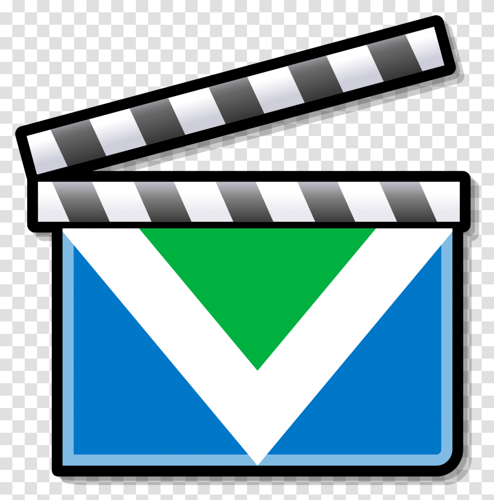 Blue Clapperboard Download Music Video Icon, Triangle, Envelope, Mail, Paper Transparent Png
