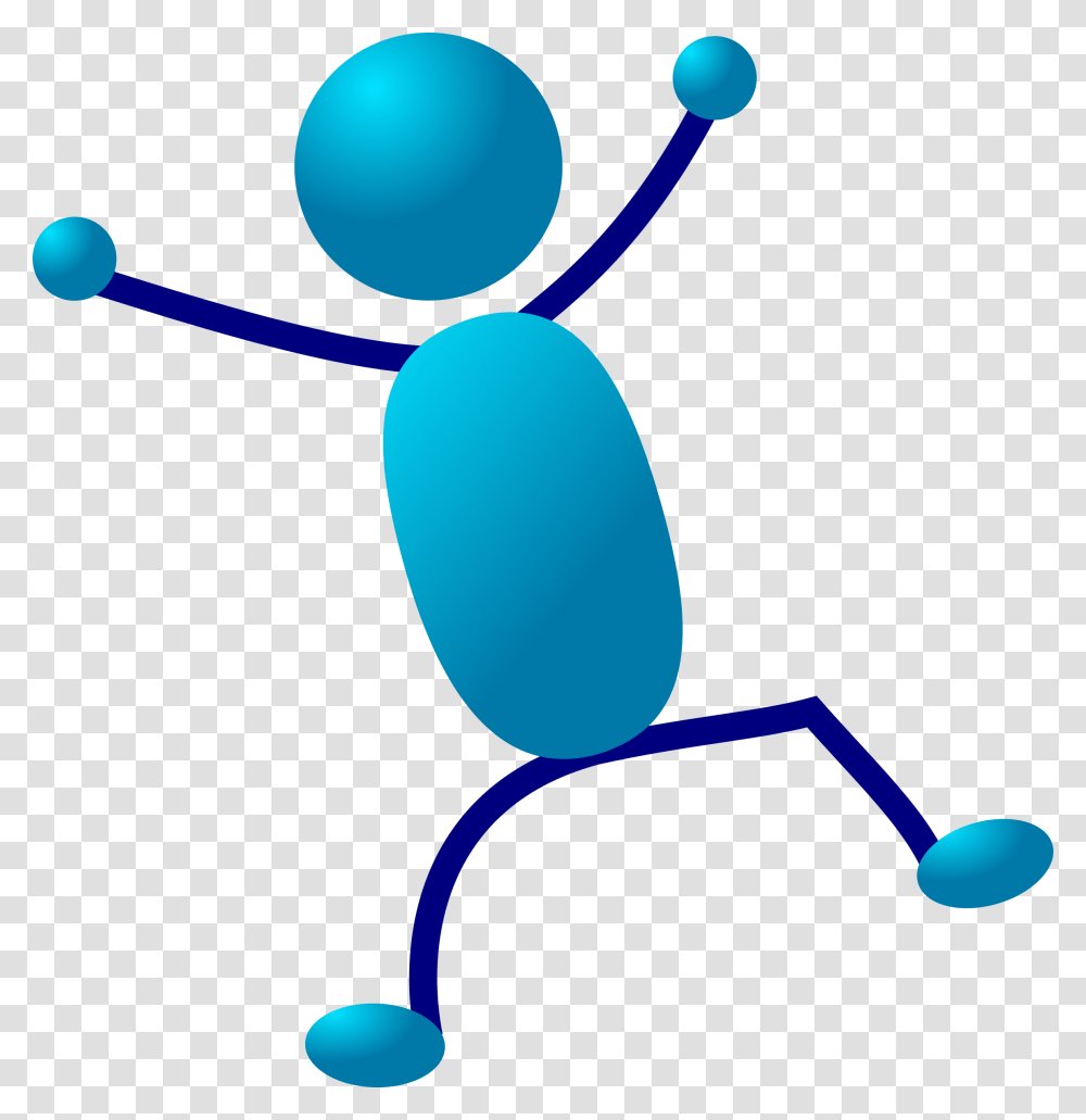 Blue Clipart Stickman, Balloon, Sphere, Network, Electronics Transparent Png