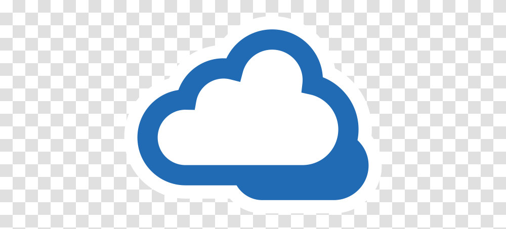 Blue Cloud Icon Dark Blue Cloud Icon, Label, Text, Rubber Eraser, Cushion Transparent Png