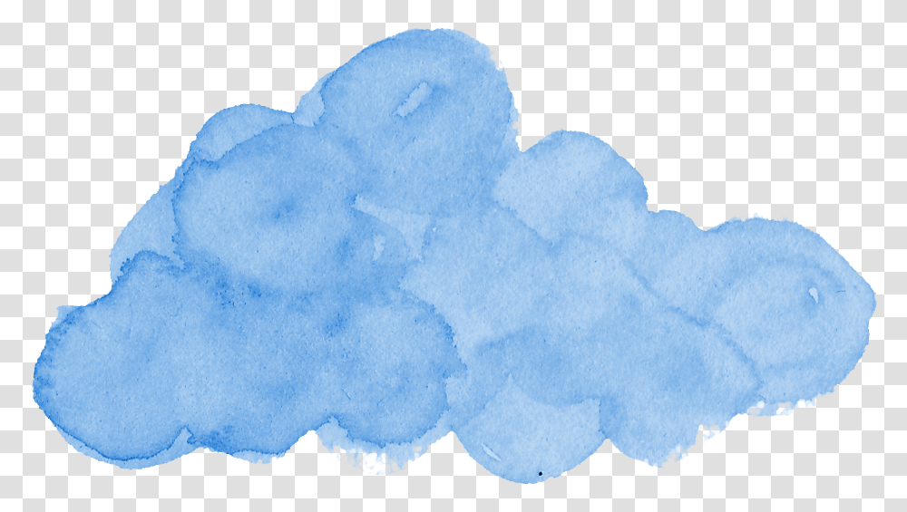 Blue Cloud Watercolor Cloud, Snowman, Winter, Outdoors, Nature Transparent Png