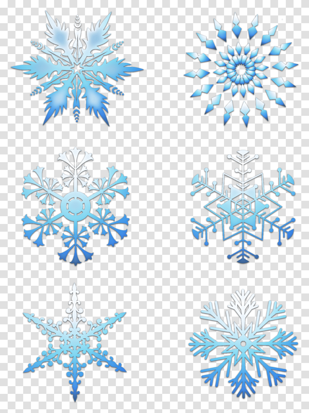 Blue Cold Winter Gradient And Vector Image Motif, Snowflake, Cross, Pattern Transparent Png