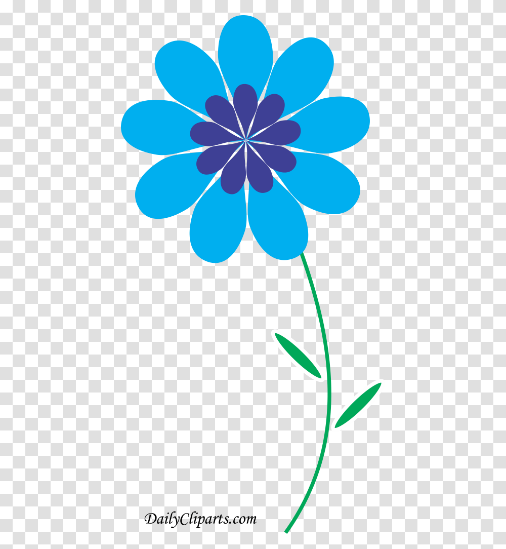 Blue Color Flower Design Clipart Poker Chip Illustrator, Plant, Blossom, Leaf, Petal Transparent Png