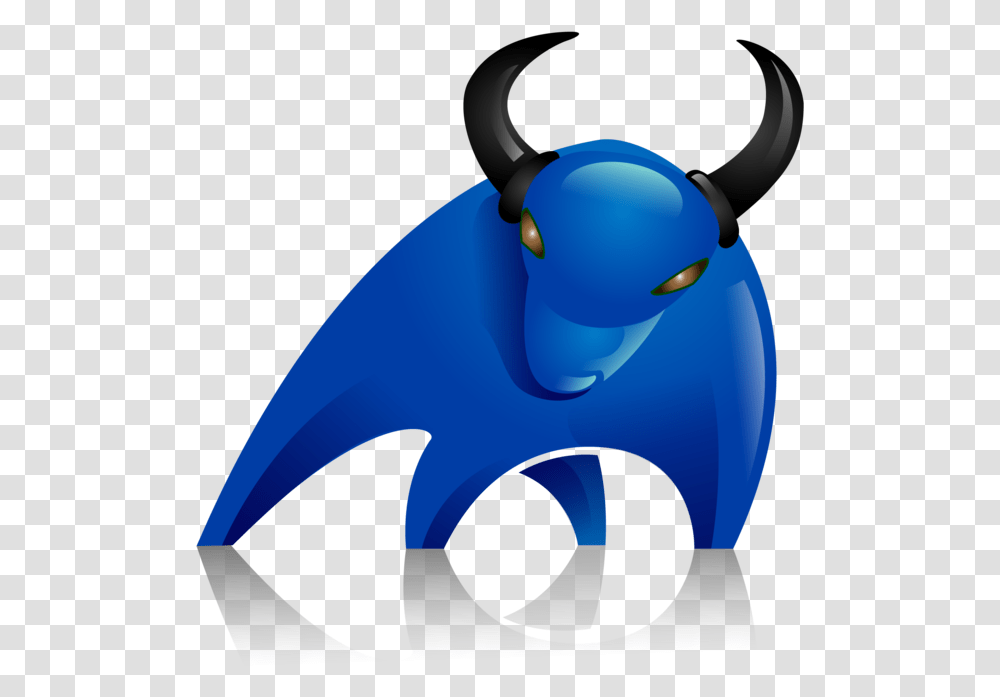 Blue Color Of Bull Icon, Animal, Mammal, Sea Life Transparent Png