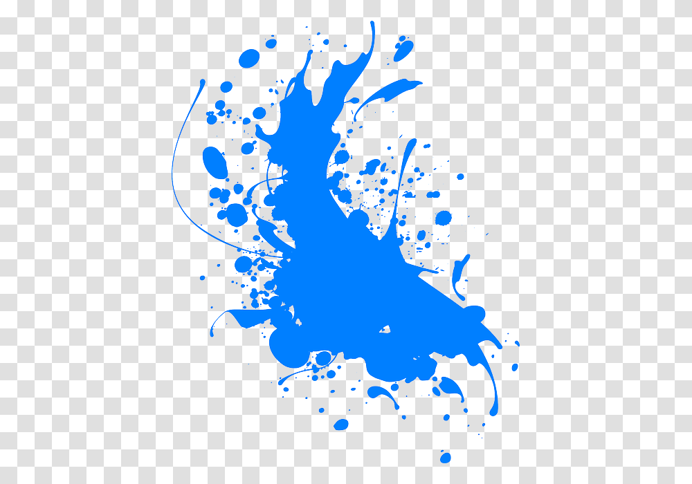 Blue Color Splash Blue Splatter Paint Background, Floral Design, Pattern Transparent Png