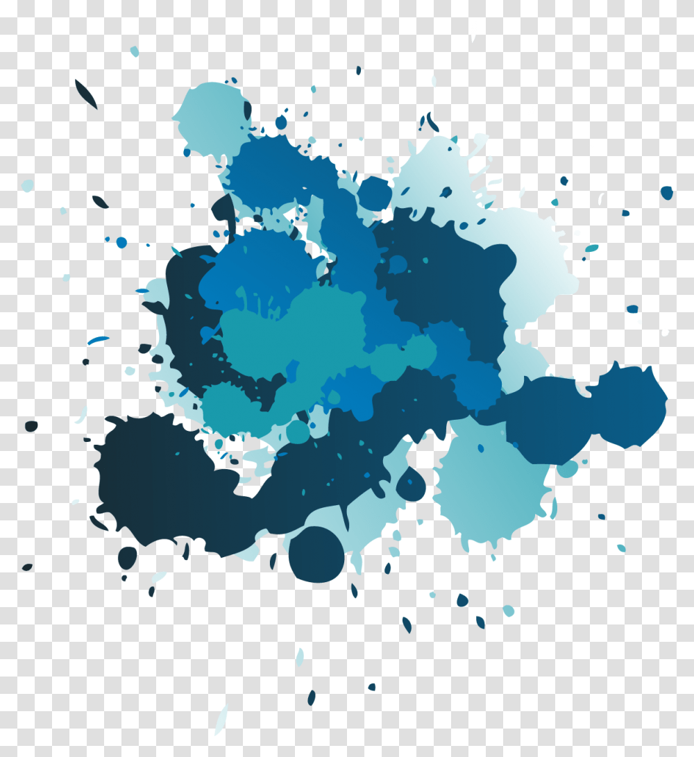Blue Color Splash, Plot, Stain, Painting Transparent Png