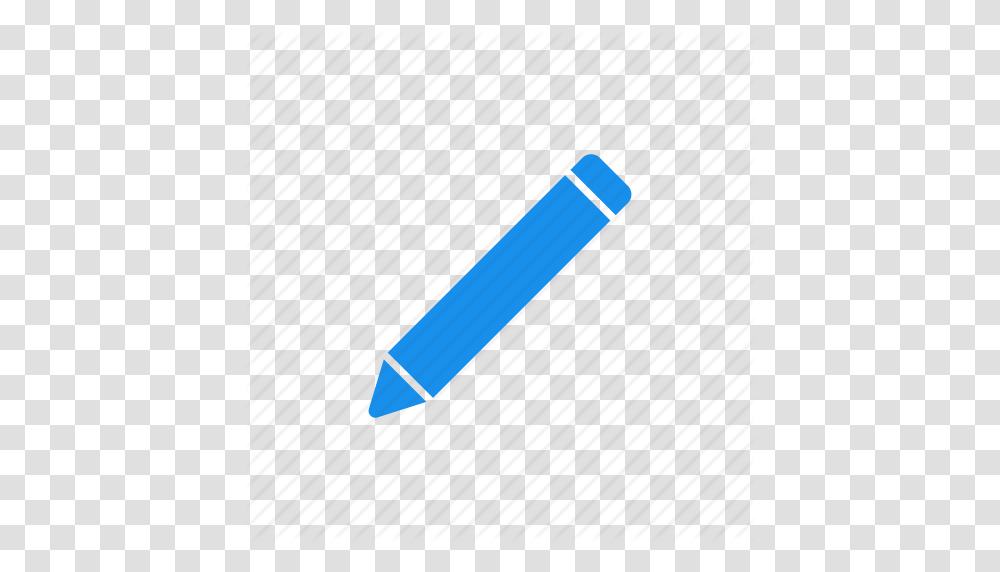 Blue Compose Draw Edit Pencil Icon, Mobile Phone, Electronics, Cell Phone, Crayon Transparent Png