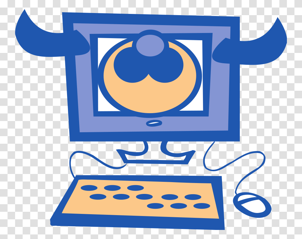 Blue Computer Clip Art, Electronics, Pc, Desktop Transparent Png