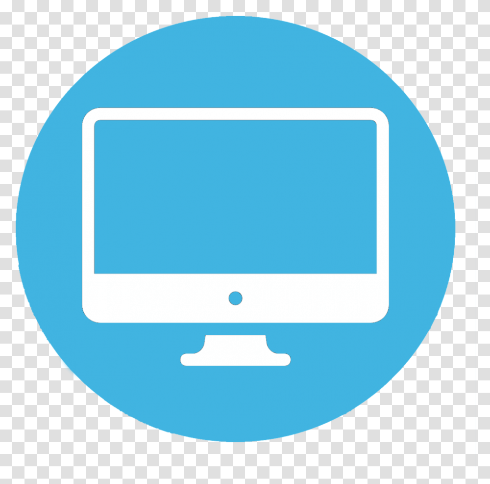 Blue Computer Icon Icon, Monitor, Screen, Electronics, LCD Screen Transparent Png