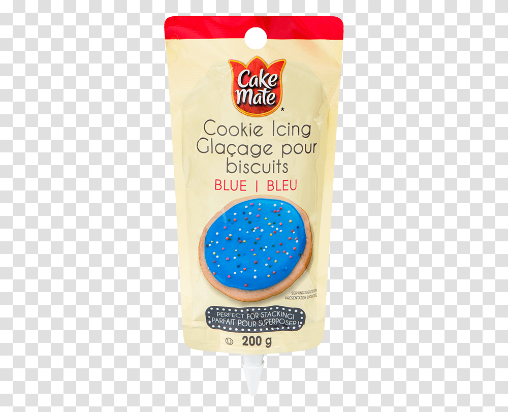 Blue Cookie Icing Cake Mate, Food, Bread, Dessert, Cream Transparent Png