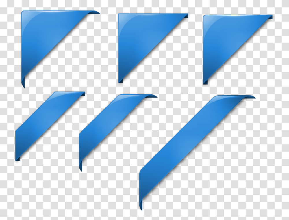Blue Corner Ribbon, Word, Logo Transparent Png