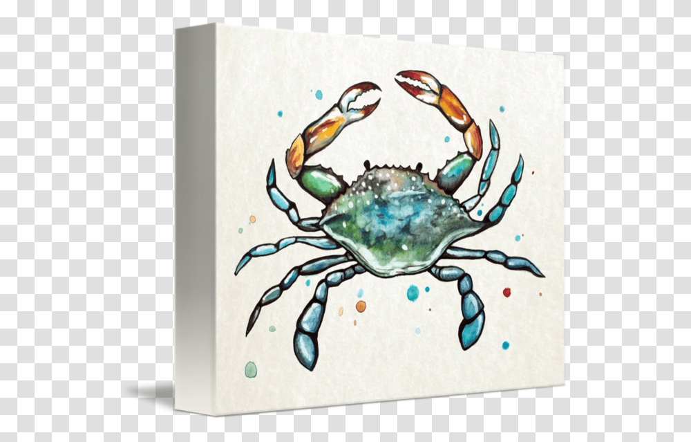 Blue Crab Art, Seafood, Sea Life, Animal, Insect Transparent Png