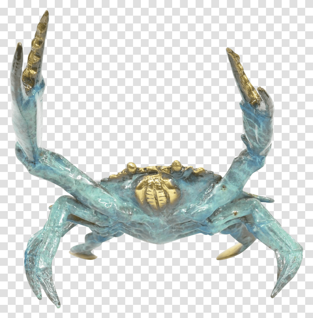 Blue Crab Bronze Sculpture On Chairish Chesapeake Blue Crab, Sea Life, Animal, Seafood, King Crab Transparent Png