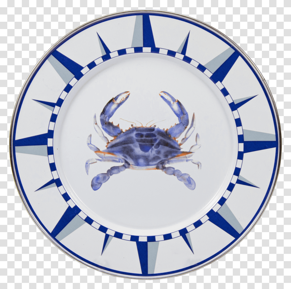 Blue Crab Dinner Plate Plate, Dish, Meal, Food, Porcelain Transparent Png