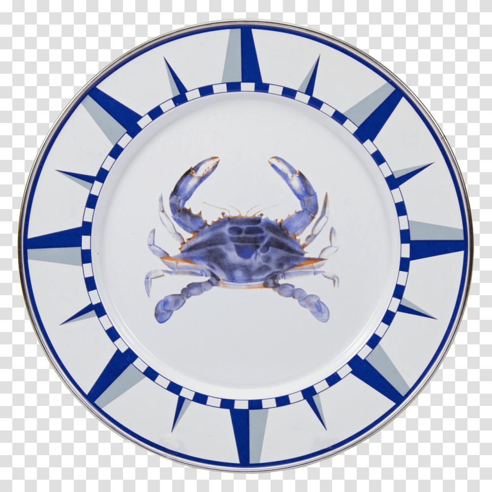 Blue Crab Dinner Plate, Porcelain, Pottery, Dish Transparent Png