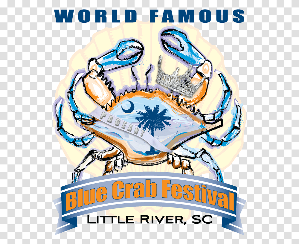 Blue Crab Festival Scholarship Pageant Little River Blue Crab Festival, Logo, Trademark, Helmet Transparent Png