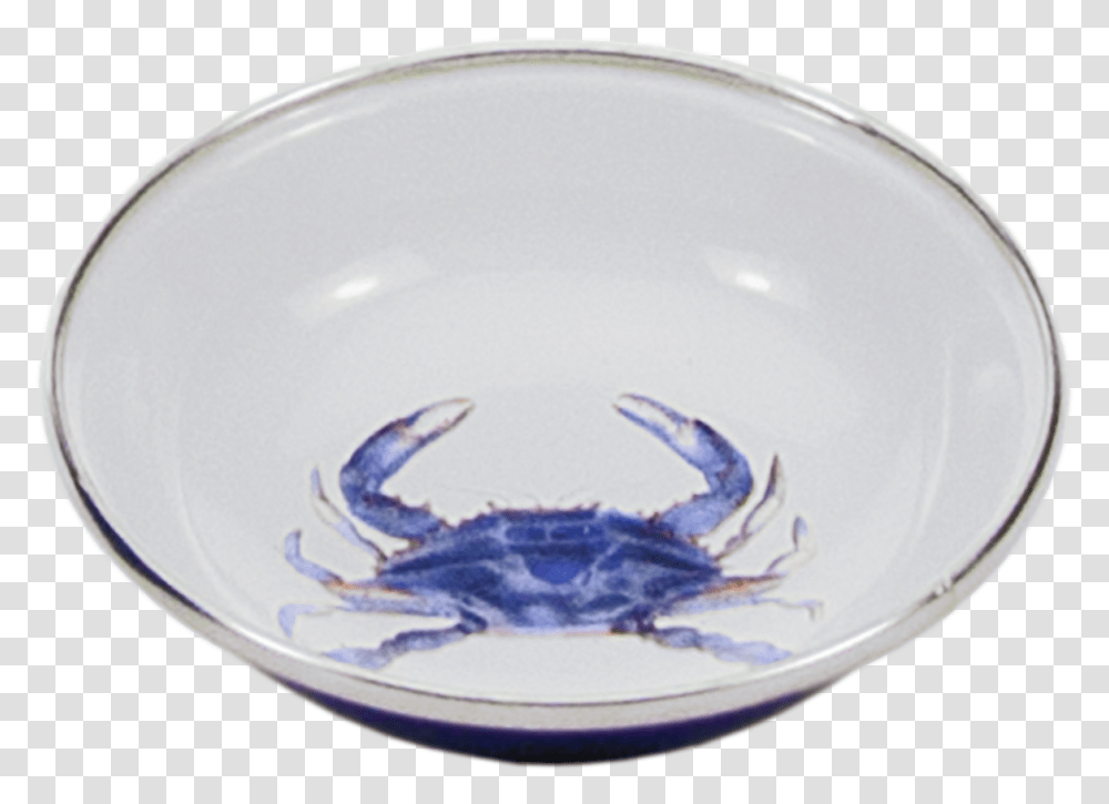 Blue Crab Pattern, Bowl, Porcelain, Pottery Transparent Png