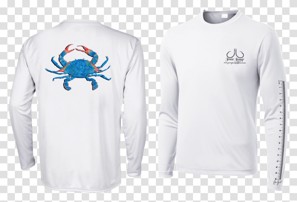 Blue Crab Performance Ls, Sleeve, Clothing, Apparel, Long Sleeve Transparent Png