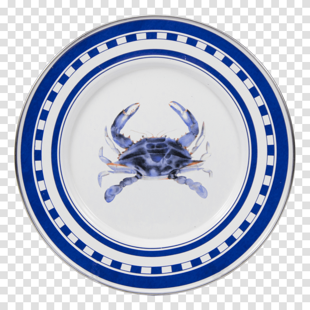 Blue Crab Sandwich Plate, Porcelain, Pottery, Dish Transparent Png