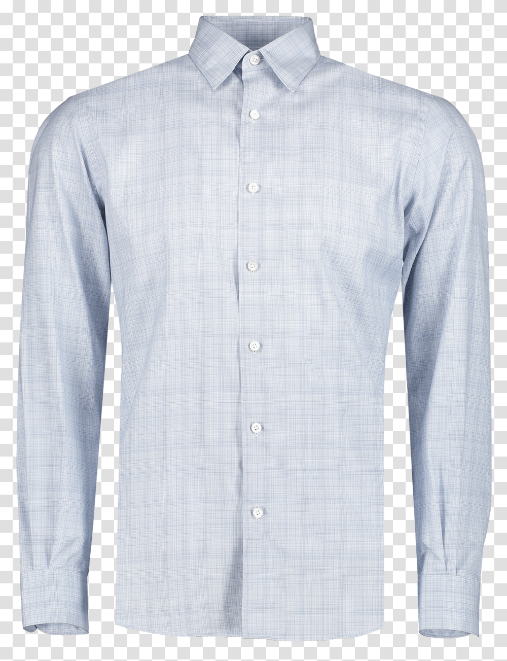 Blue Crosshatch Shirt Long Sleeve, Clothing, Apparel, Dress Shirt, Person Transparent Png