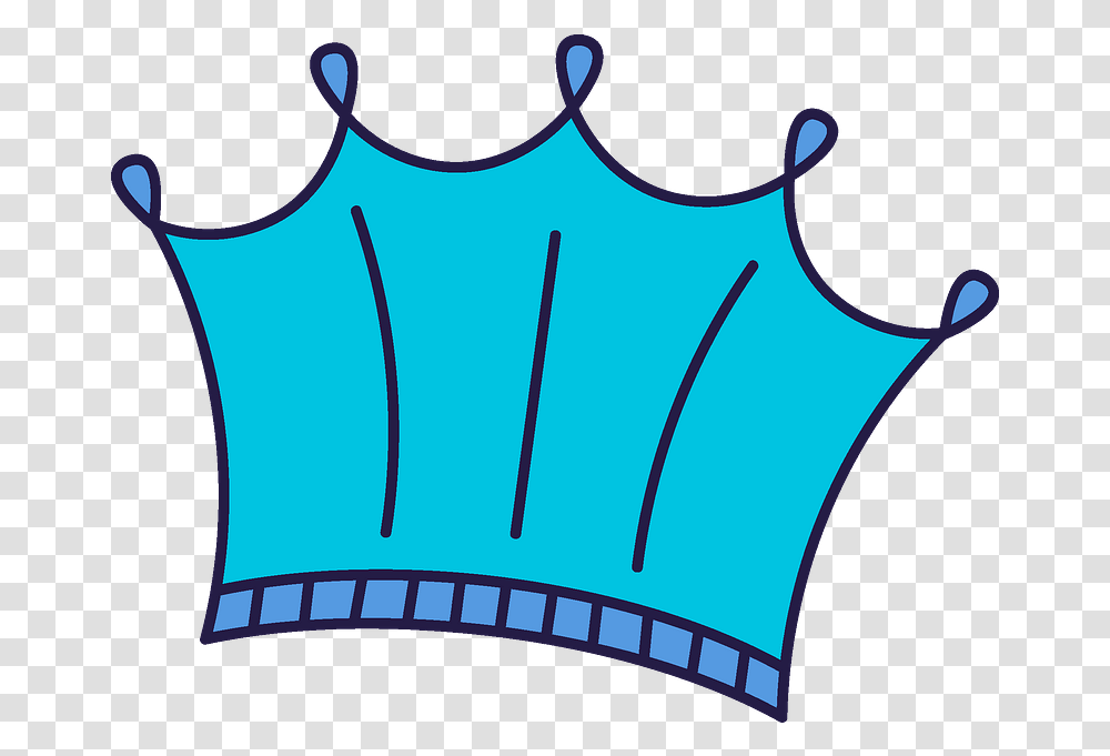 Blue Crown Clipart Free Download Creazilla Horizontal, Clothing, Apparel, Hat, Bathing Cap Transparent Png