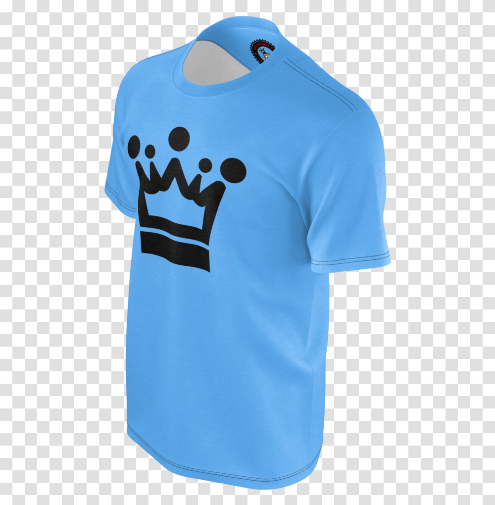 Blue Crown T Shirt Active Shirt, Apparel, Sleeve, T-Shirt Transparent Png