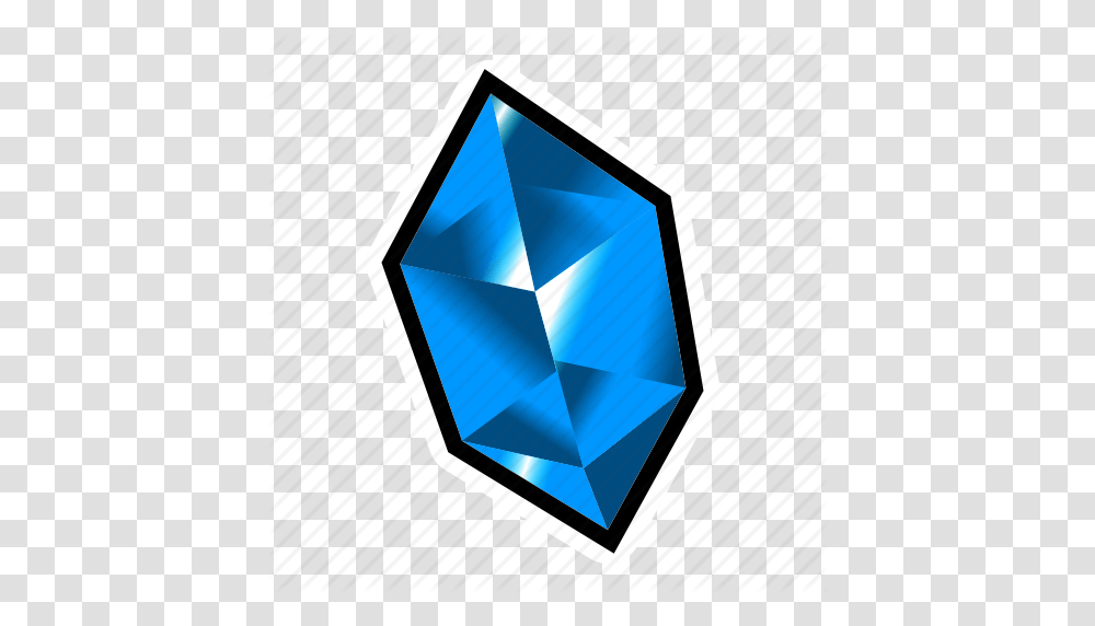 Blue Crystal Gem Mineral Money Stone Treasure Icon, Sapphire, Gemstone, Jewelry, Accessories Transparent Png