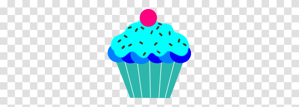 Blue Cupcake Clip Art, Cream, Dessert, Food, Creme Transparent Png